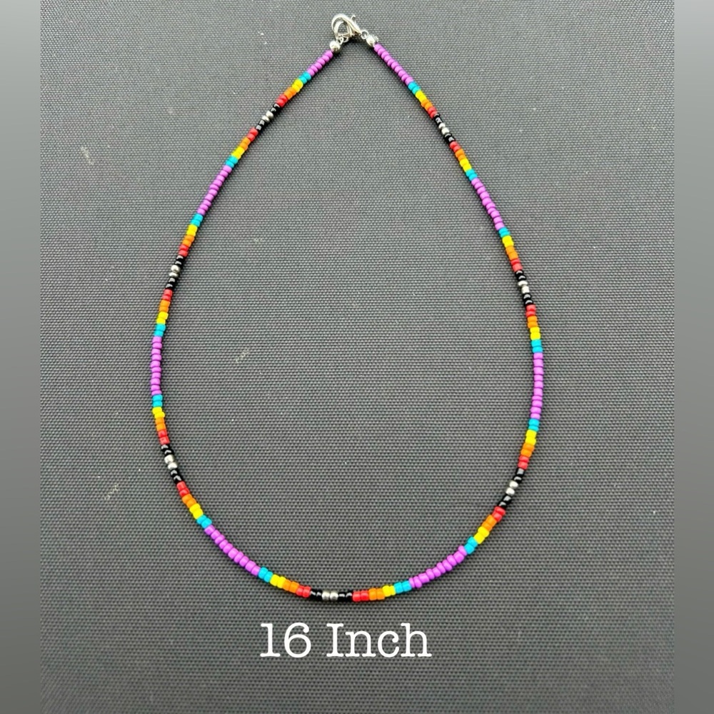 Homemade beaded western necklace
